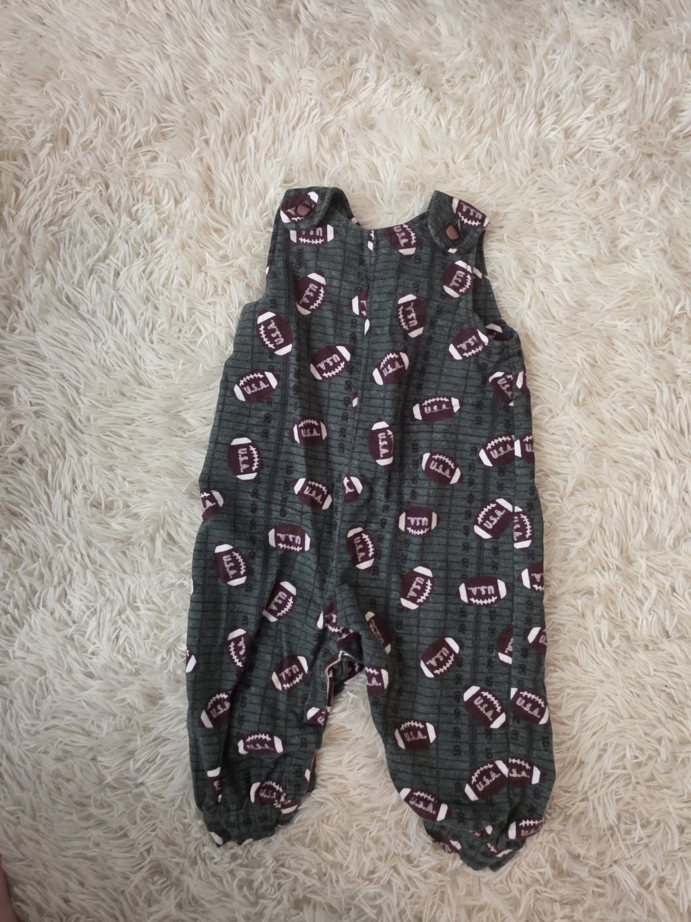 Baby Football Print Romper